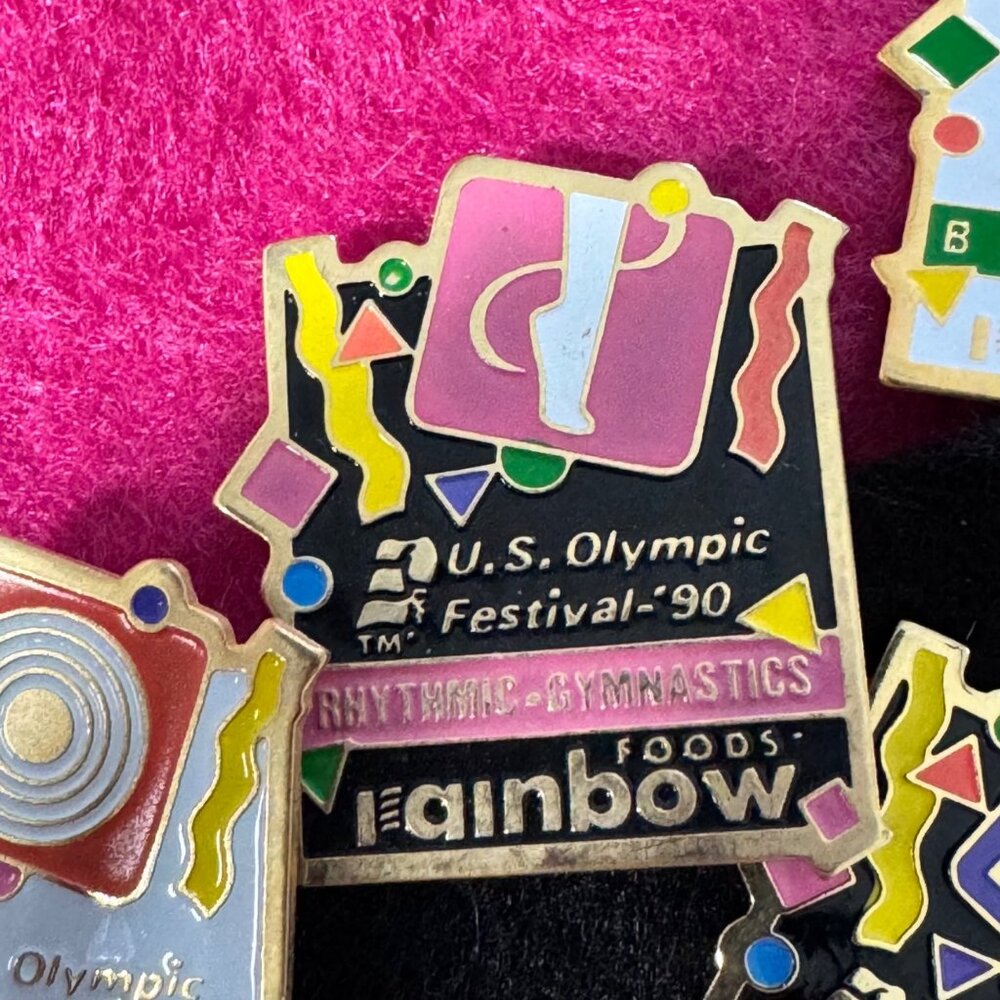 1990 U.S. Olympic Festival Rainbow Foods Hat Pins 62 PC Collectible Minnesota - Picture 13 of 16